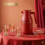 Large capacity thermos pot five piece set