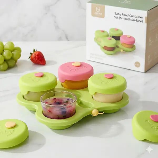 Baby Food Container Set (Smooth Surface)