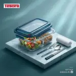 Two compartments food storage box set